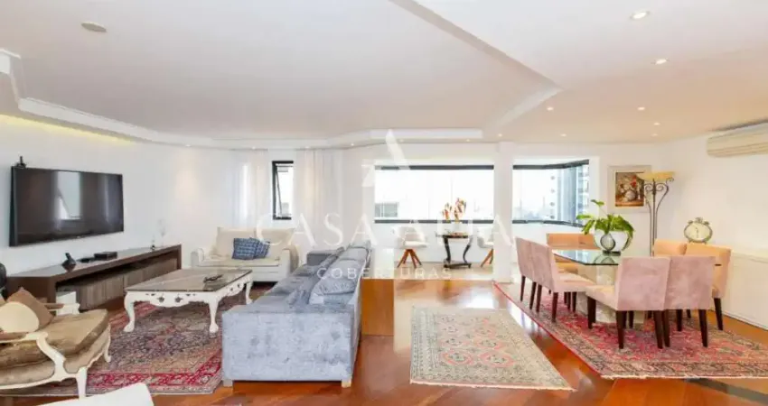 Apartamento no brooklin com 166 m² a.u. sendo: 3 dormitórios (3 suítes) e 3 vagas de garagem.