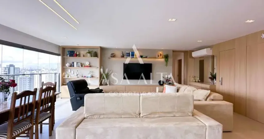 Apartamento no campo belo com 143 m² a.u. sendo: 3 dormitórios (3 suítes) e 2 vaga de garagem.