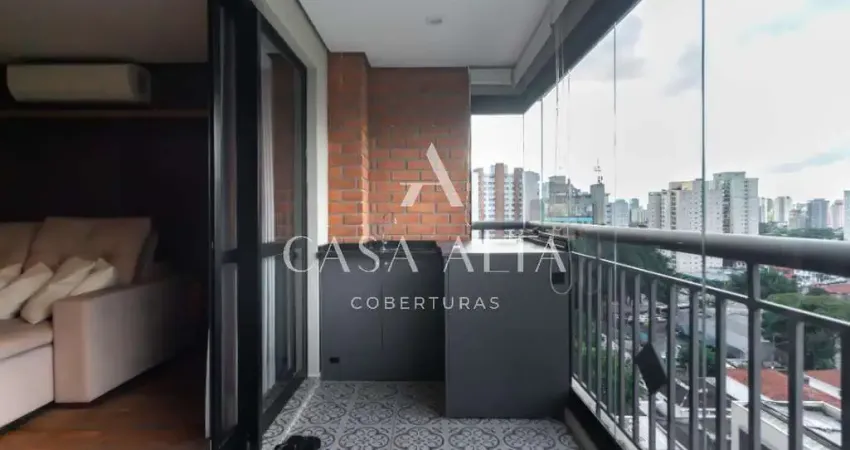 Apartamento no campo belo com 106 m² a.u. sendo: 2 dormitórios (2 suítes) e 2 vagas de garagem + depósito.