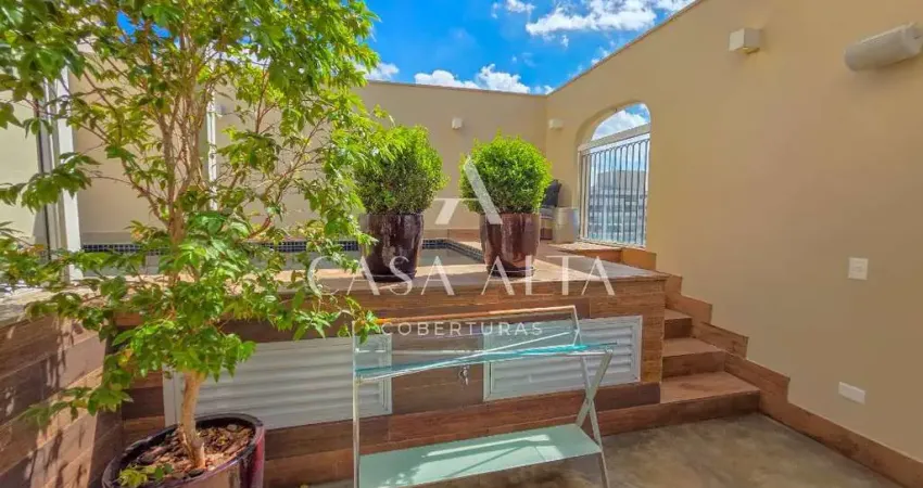 Cobertura duplex no campo belo com 386 m² a.u. sendo: 4 dormitórios (4 suítes) e 8 vagas de garagem