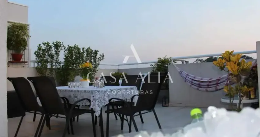 Cobertura duplex na chácara santo antônio com 121 m² a.u. sendo: 2 dormitórios (1 suíte) e 2 vagas de garagem.