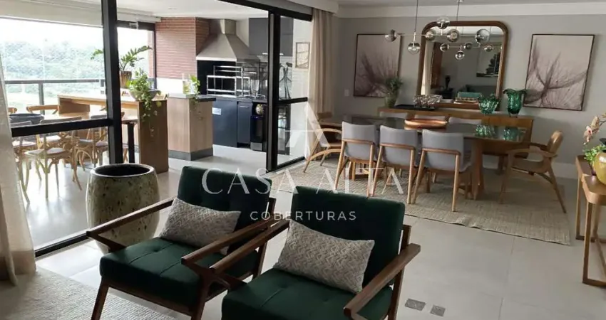 Condomínio the gift. apartamento de 210m, 3 suites, 4 vagas, ar condicionado, terraço gourmet