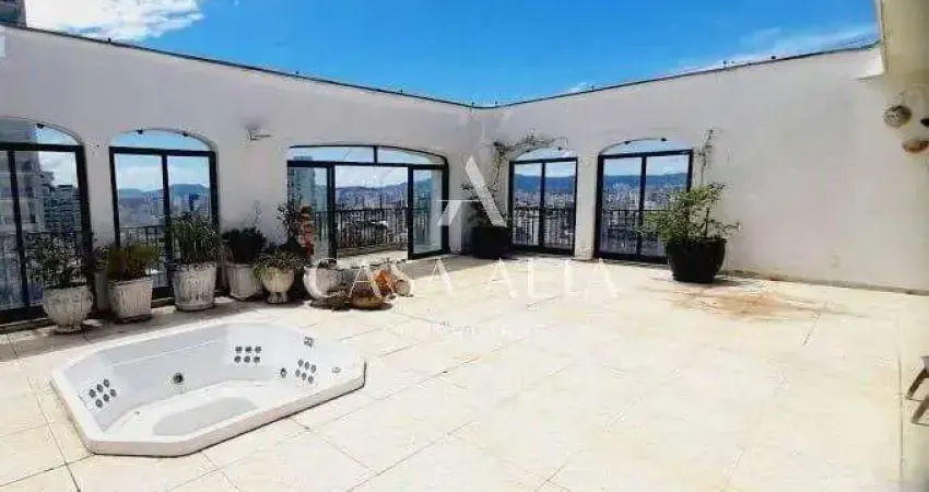 Cobertura duplex em higienópolis com 469 m² sendo: 5 dormitórios (2 suítes) e 6 vagas de garagem.