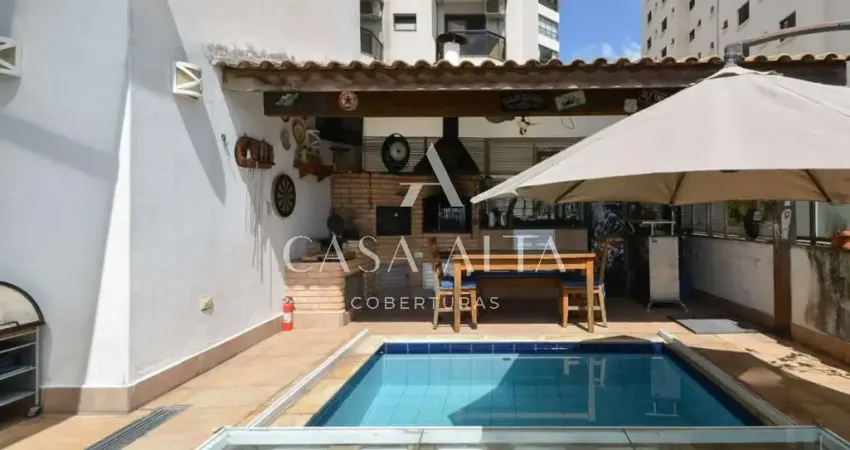 Cobertura duplex em higienópolis com 382 m² a.u. sendo: 4 dormitórios (3 suítes) e 6 vagas de garagem.