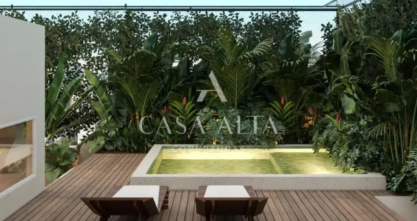 Cobertura duplex elegante com 378 m², 4 quartos sendo 3 suítes à venda no jardim europa.