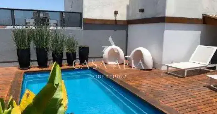 Cobertura duplex em moema índios com 364 m² a.u. sendo 4 dormitórios (2 suítes) e 5 vagas.