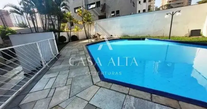 Cobertura duplex com 454 m², 3 suítes e piscina privativa à venda em moema índios.