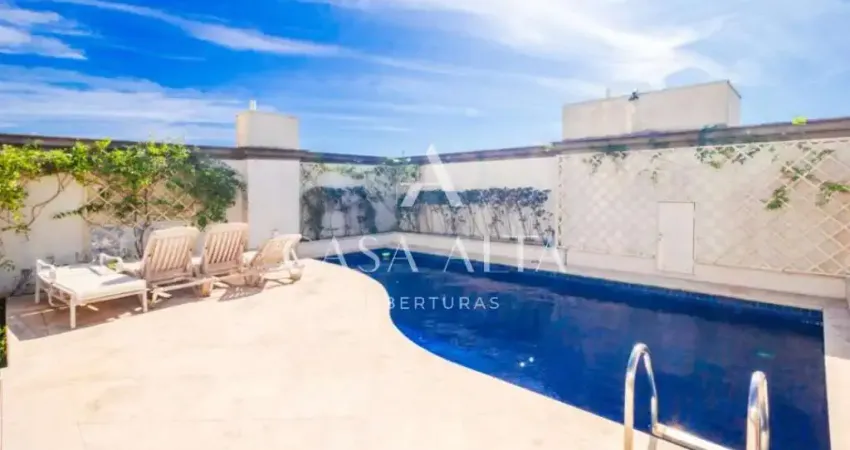 Cobertura duplex no morumbi com 723m² a.u. sendo: 4 dormitórios (4 suítes) e 8 vagas de garagem.