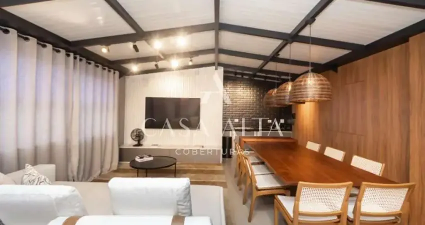 Cobertura duplex no morumbi (vila progredior) com 160m² a.u. sendo: 4 dormitórios (2 suítes) e 2 vagas de garagem.