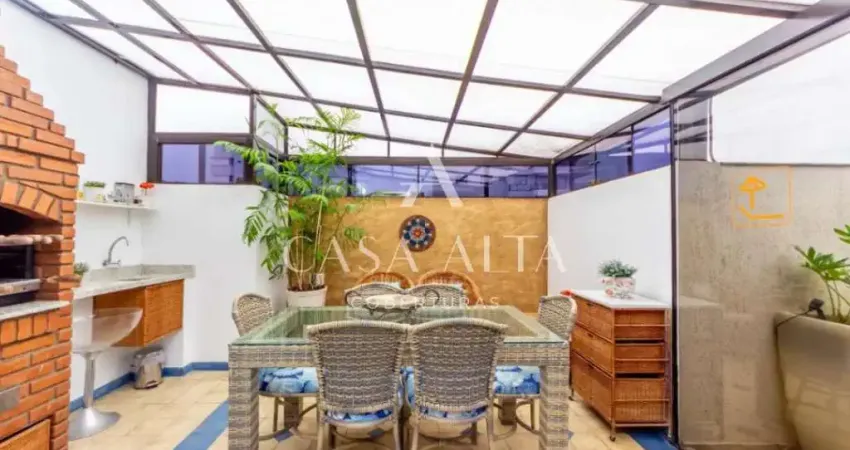 Cobertura duplex no morumbi com 195m² a.u. sendo: 3 dormitórios (1 suíte) e 3 vagas de garagem.