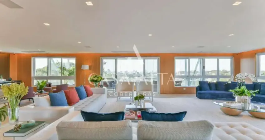 Ocobertura duplex no jardim guedala com 723 m² a.u. sendo: 4 dormitórios (4 suítes) e 6 vagas de garagem.