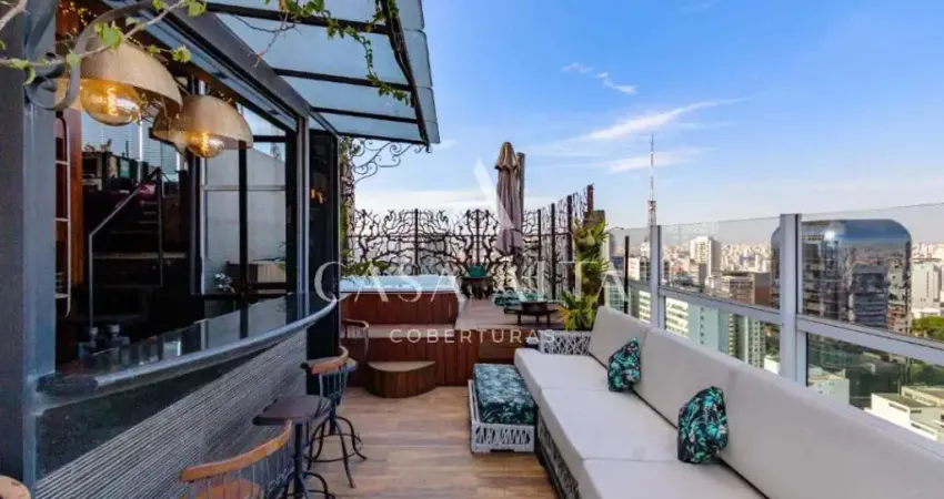 Cobertura triplex no paraiso com 358m² da a.u. sendo: 3 dormitórios (3 suítes) e 4 vagas de garagem