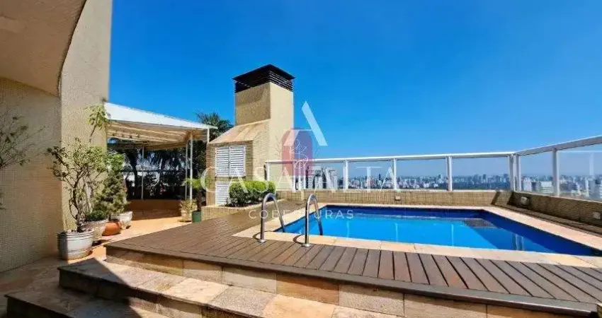 Cobertura duplex no paraiso com 596 m² sendo: 4 dormitórios (4 suítes) e 6 vagas de garagem.