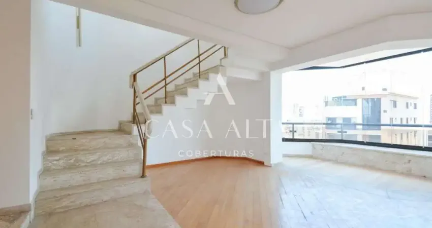 Cobertura duplex no paraiso com 485 m² a.u. sendo: 3 dormitórios (1 suíte) e 4 vaga de garagem.