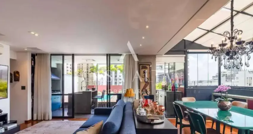 Cobertura duplex em perdizes com 225 m² a.u. sendo: 3 dormitórios (2 suítes) e 3 vagas de garagem.