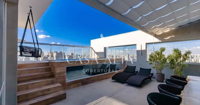 Cobertura duplex magnífica com 309 m², 3 quartos sendo 3 suítes à venda no bairro real parque.