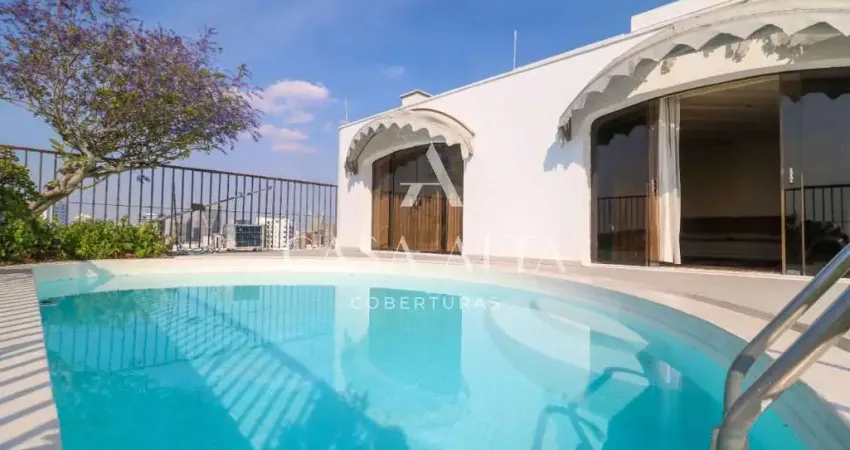 Cobertura duplex  no real parque com 476 m² a.u. sendo: 4 dormitórios (4 suítes) e 4 vagas de garagem.