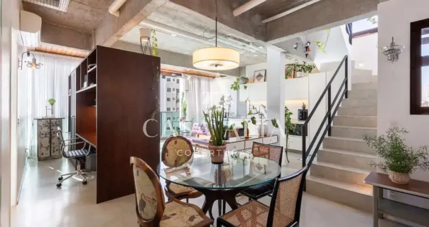 Cobertura duplex em santa cecília com 159 m² a.u. sendo: 2 dormitórios (2 suítes) e 2 vagas de garagem