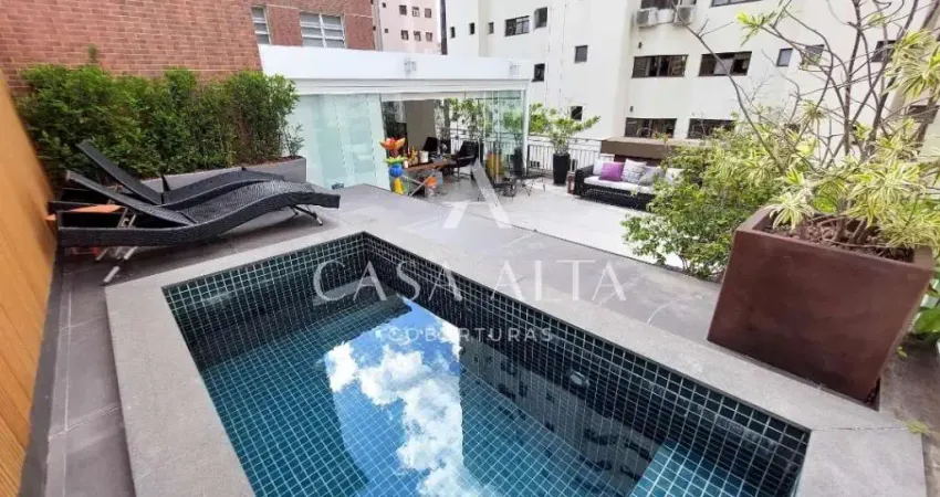 Cobertura duplex na vila nova conceição com 213m² sendo: 2 dormitórios (2 suítes) e 2 vagas de garagem.