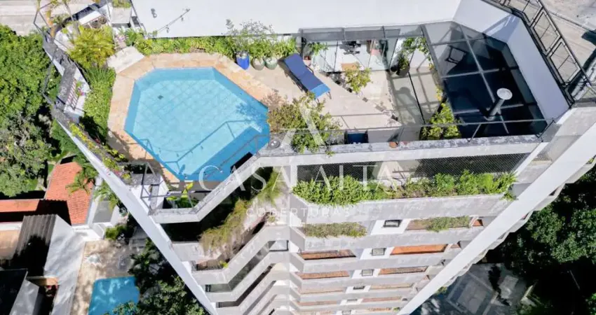 Cobertura duplex no campo belo com 430 m² a.u. sendo: 4 dormitórios (4 suítes) e 5 vagas de garagem.