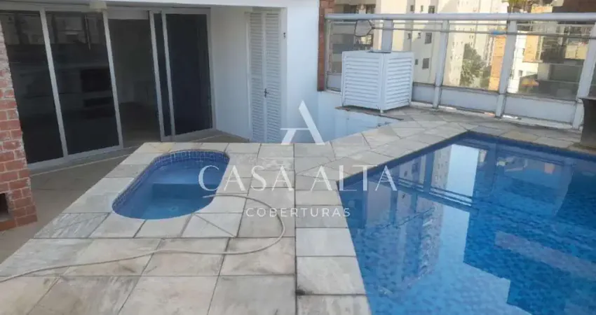 Cobertura duplex no campo belo com 318 m² a.u. sendo: 5 dormitórios (3 suítes) e 5 vagas de garagem