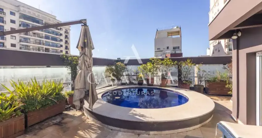 Cobertura duplex no campo belo com 467 m² a.u. sendo: 4 dormitórios (4 suítes) e 4 vagas de garagem.