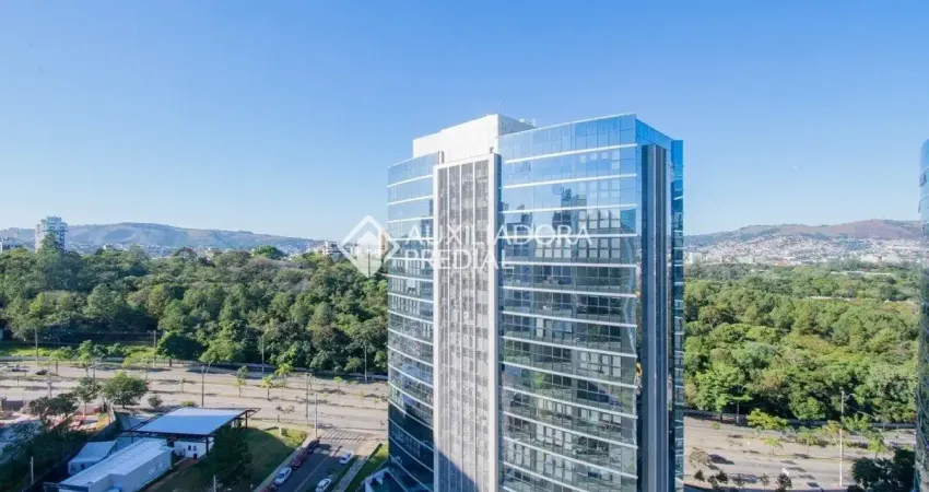 Apartamento 1 dormitório -1 vaga - andar alto - com sacada e vista bairro petrópolis apartamento com 1 dormitório, living 2 ambientes, linda vista no 18º andar, sacada com churrasqueira, dormitório