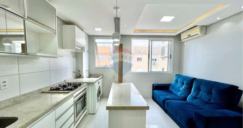 Apartamento mobiliado À VENDA, 2 dormitórios, 42m²,  Residencial Villaggio Ventura, bairro Olaria, Canoas, RS