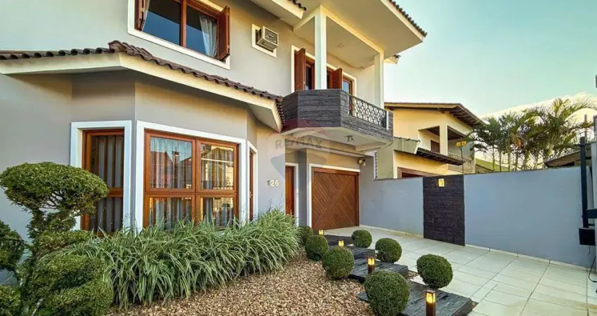 Excelente casa sobrado com suíte, closet, lareira e churrasqueira à venda no bairro são josé – canoas