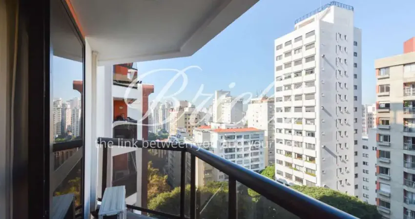 Apartamento duplex mobiliado e equipado no jardim paulista com 2 suítes, 90m², 2 vagas