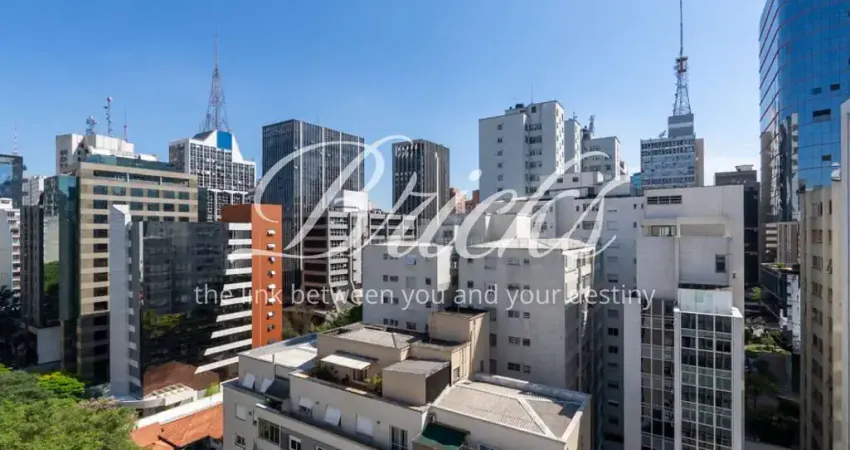 Apartamento na alameda santos com 105m² - vista livre - andar alto - proximo ao metrô