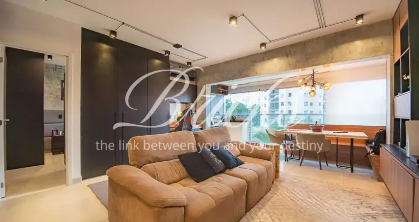 Apartamento com 1 dormitorio a menos de 200m do metrô chácara klabin