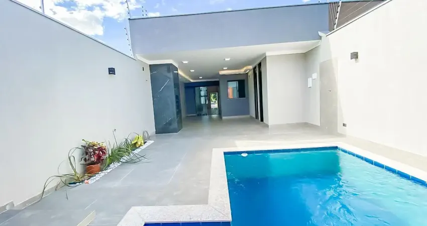 Casa nova no jardim alvorada com piscina– elegância, conforto e lazer por r$ 750.000