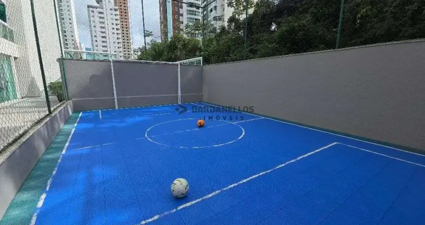 Locação anual com 4 quartos e 3 vagas de garagem mobiliado na barra norte de bal