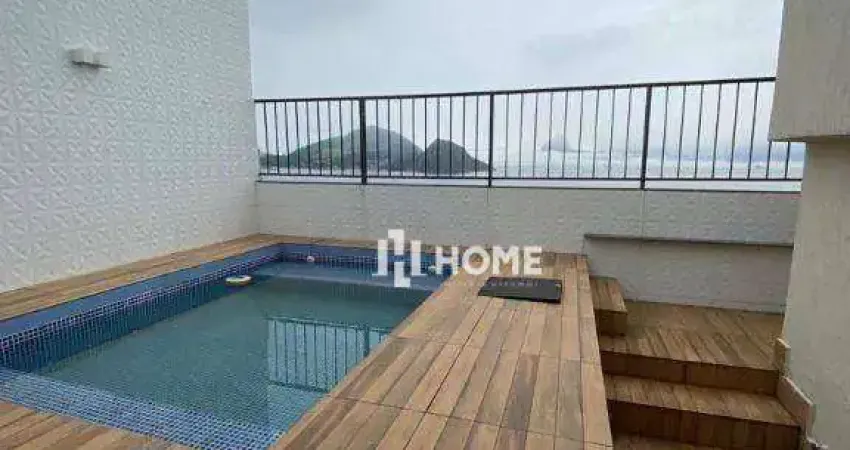Linda cobertura triplex com 3 dormitórios à venda, sendo 2 suítes 304 m² por r$ 4.200.000 - icaraí - niterói/rj