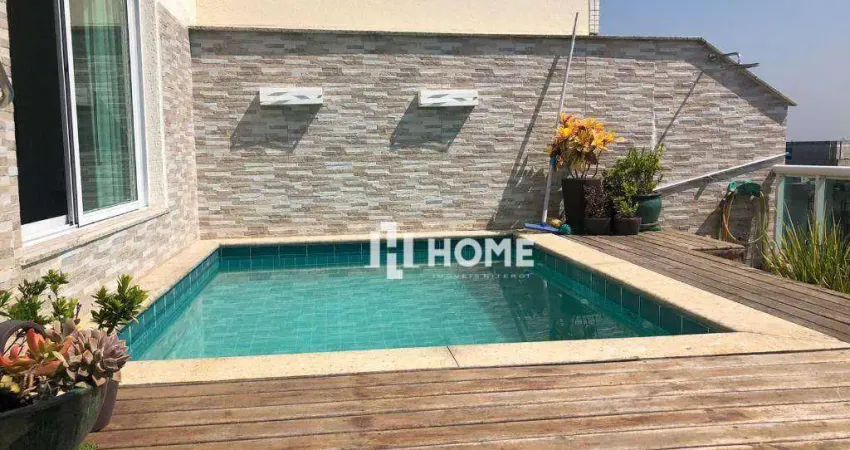 Lindíssima cobertura com 4 dormitórios à venda, sendo 4 suítes, 260 m² por r$ 2.350.000 - boa viagem - niterói/rj
