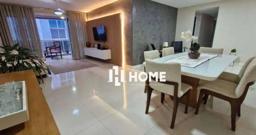 Apartamento com 4 dormitórios à venda, com 2 suítes e 2 vagas, 189 m² por r$ 1.650.000 - icaraí - niterói/rj