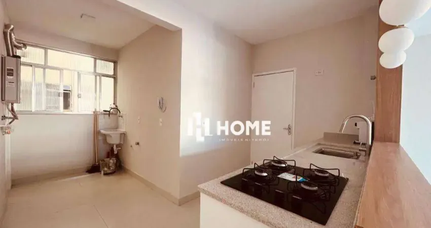 Lindo apartamento totalmente reformado com 3 dormitórios à venda, sendo 1 suíte com closet, 104 m² por r$ 1.099.000 - icaraí - niterói/rj