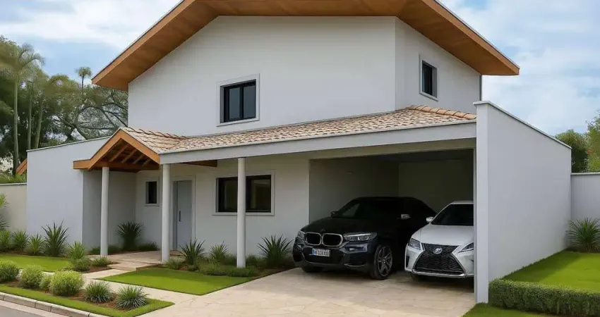 Sobrado de alto padrão com 4 dormitórios em condomínio fechado