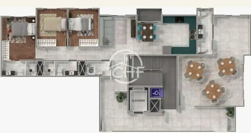 Apartamento com 3 quartos à venda na Rua Henrique Hartke, 350, Azambuja, Brusque