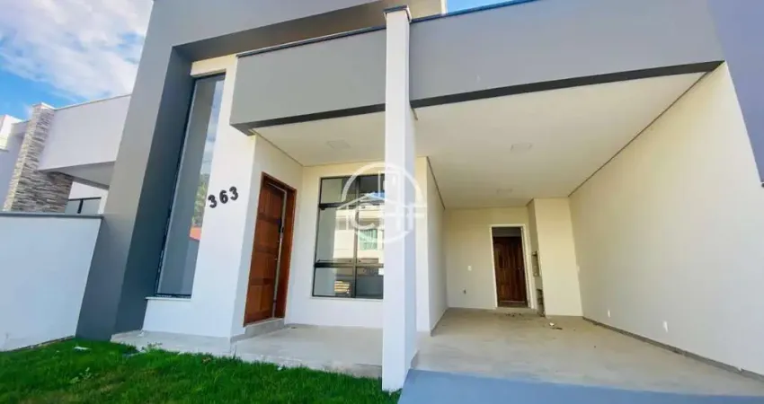 Casa nova de uma suíte e dois dormitórios, imigrantes, guabiruba - sc