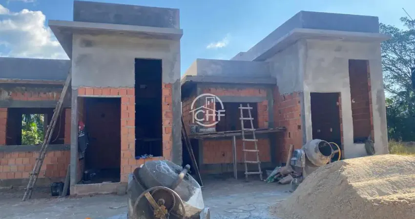 Casa nova de uma suíte e dois dormitórios, pomerânia, guabiruba - sc