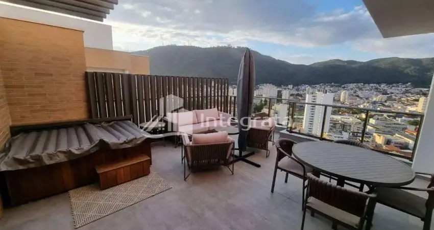 Cobertura com 2 dormitórios à venda, 150 m² - dos funcionários - poços de caldas/mg