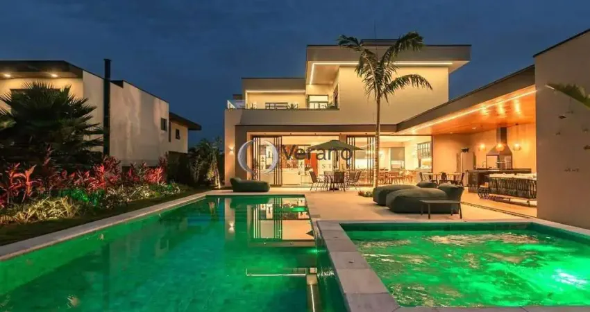 Casa alto padrão com 5 suítes no condomínio portal japy golf club, cabreúva - sp