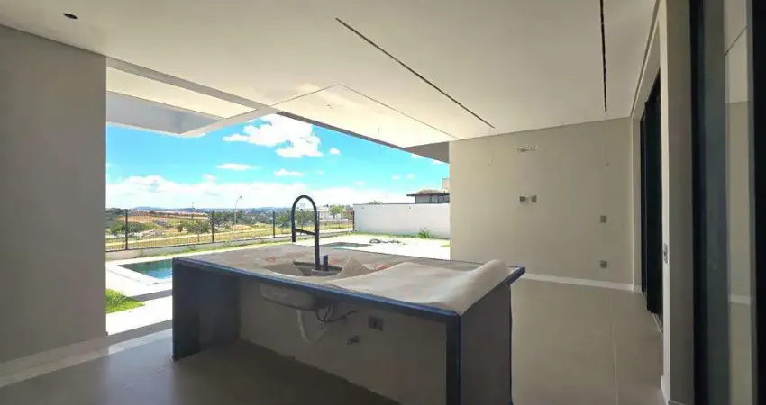 Casa nova alto padrão com 4 suítes no condomínio alphaville jundiaí