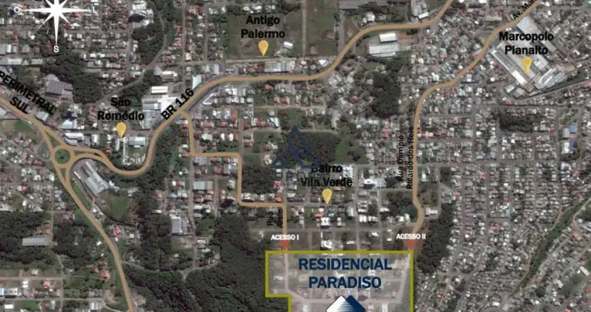 Oportunidade: terreno no residencial paradiso, caxias do sul - venda