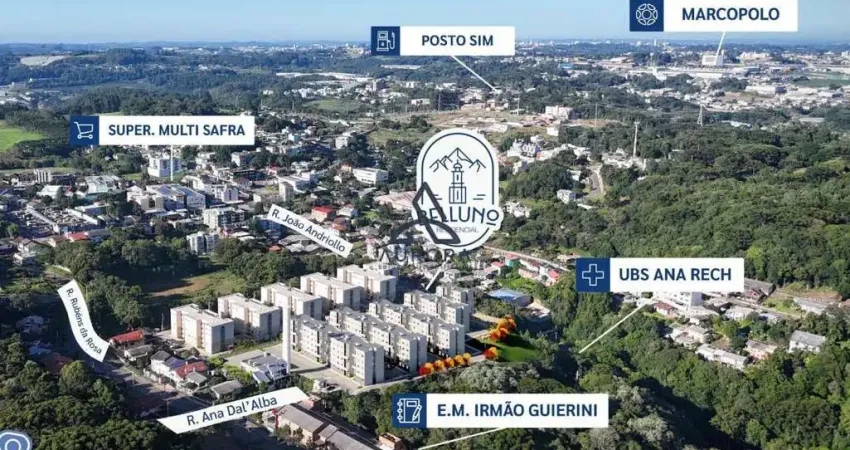 Apartamento 2 dormitórios à venda em ana rech, caxias do sul a partir de 190.000,00