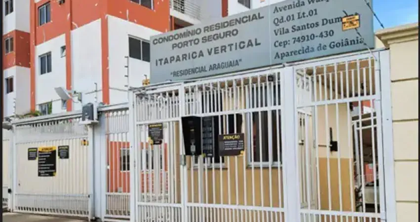 Oportunidade imperdível! apartamento 2 quartos à venda – 1º andar | vila santos dumont – aparecida de goiânia