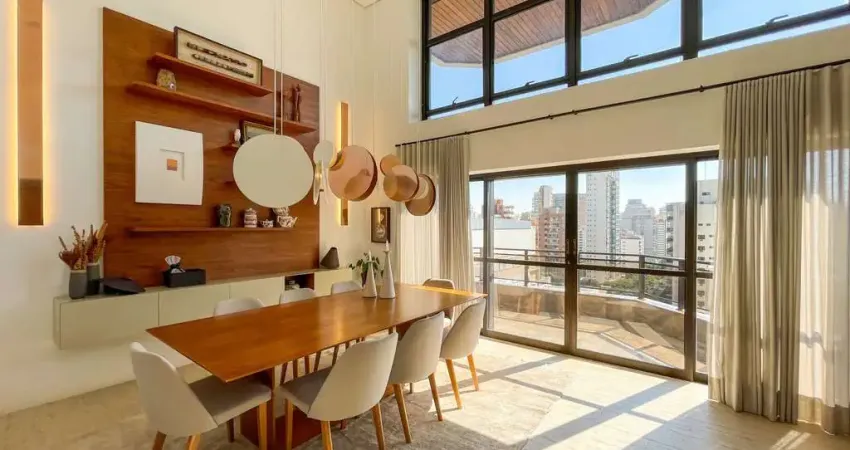 Cobertura duplex 530m² 4 suítes com piscina privativa em moema pássaros