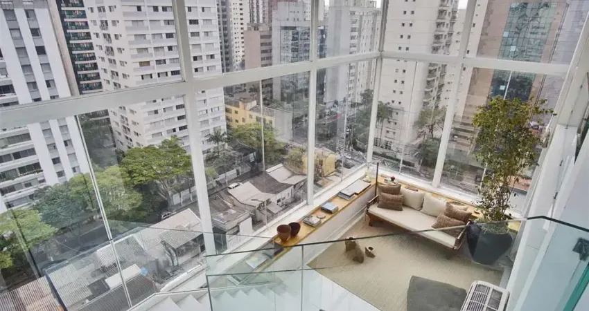 Cobertura duplex 400m² 2 suítes com banheira vitoriana no itaim bibi